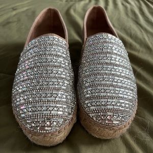 Steve Madden rhinestone espadrilles